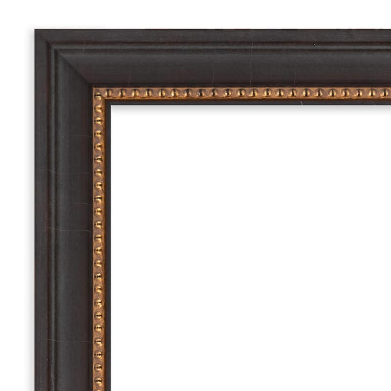 Ashton Black Wood Framed Grey Corkboard Bulletin Board, Organization Board, Pin Board