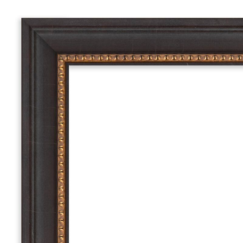 Ashton Black Wood Framed Natural Corkboard Bulletin Board, Organization Board, Pin Board