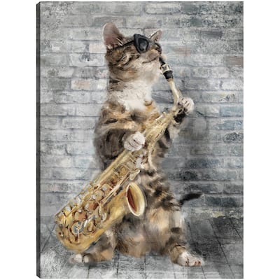 Jazz Cats IV By Studio Arts Canvas Art Print