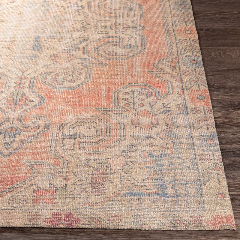 Livabliss Korah Handmade Printed Medallion Area Rug