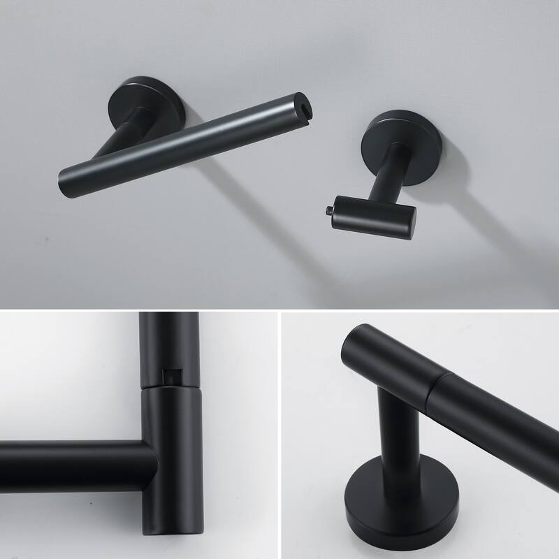 Wall-Mount Toilet Paper Holder Flexible Pivot TP Holder
