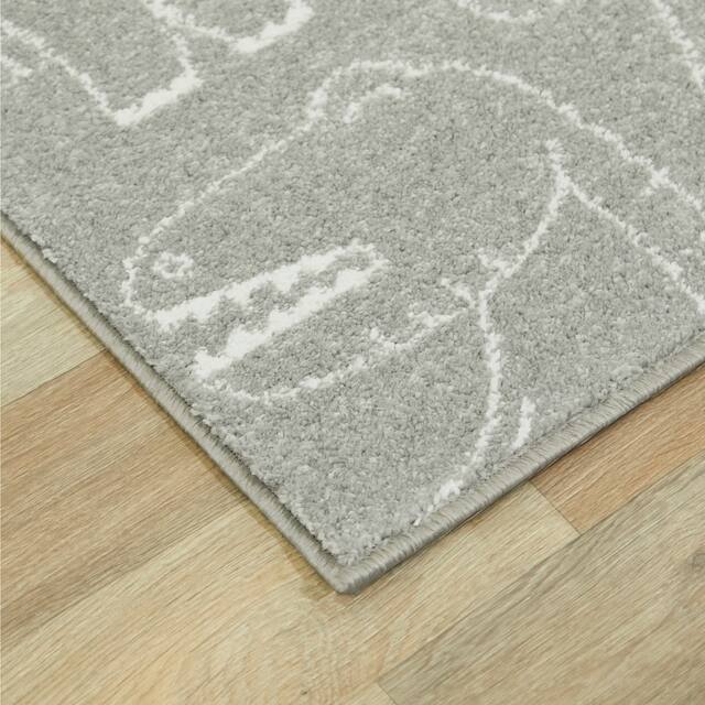 Mod-Tod Parker Dinosaur Kids Area Rug