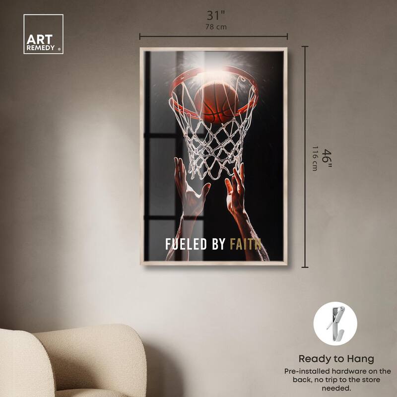 Fueled by Faith Basketball Shadowbox by Art Remedy