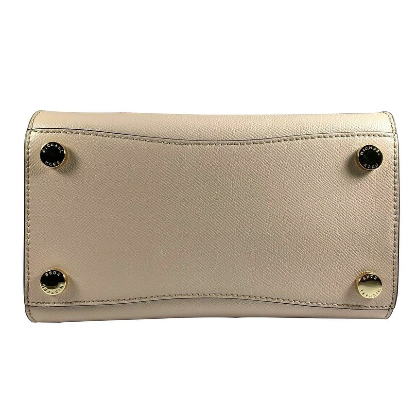 michael kors selby crossgrain leather messenger