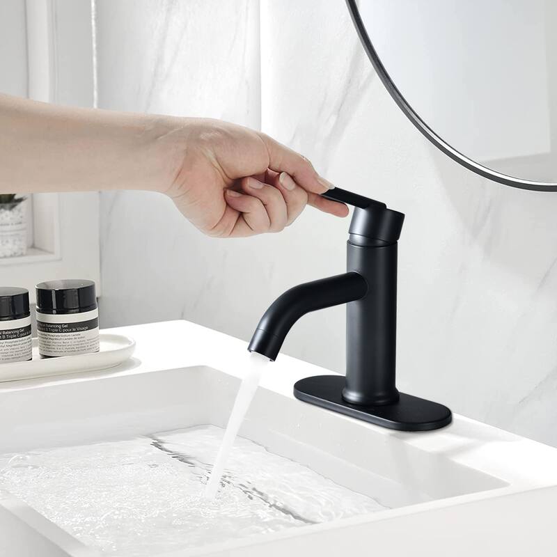 PROOX Single Lever Handle Bathroom Single Hole Basin Stainless Steel Faucet