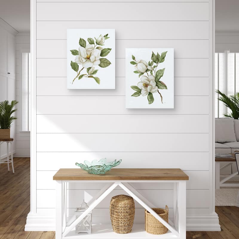 Magnolia Morning I, Magnolia Morning II by Nan Canvas Art Prints