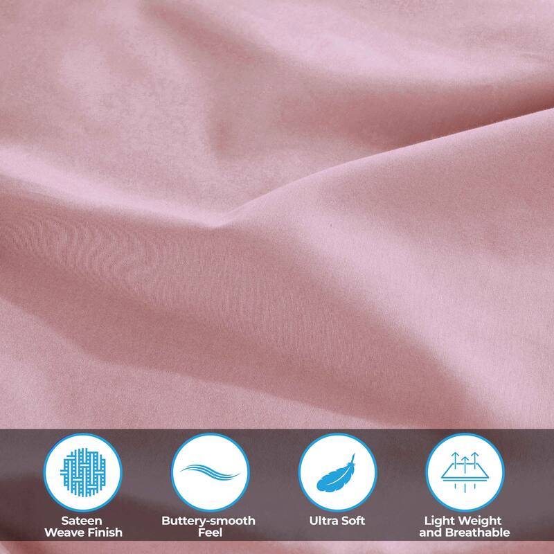 Superior Egyptian Cotton 300 Thread Count Solid Bed Sheet Set