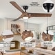 preview thumbnail 19 of 58, YUHAO 56 inch 6 Speed Quiet DC Motor Indoor Matte White Ceiling Fans with Lights and Remote Control