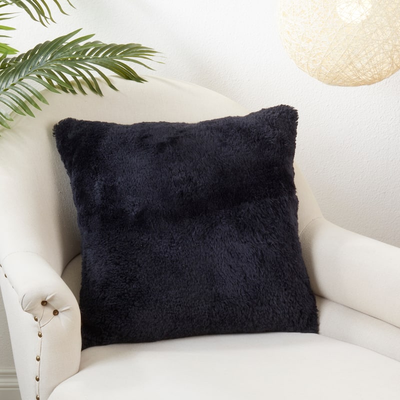 Soft and Stylish Sheep Fur Pillow