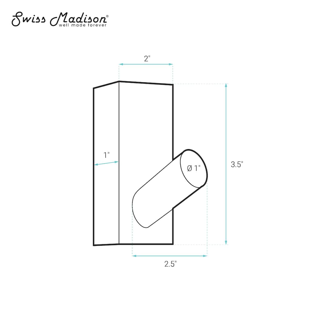 Monaco Concrete Bathroom Robe Hook In Taupe