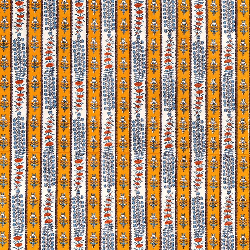 Couleur Nature Provence Avignon Tablecloth - Dijon/Blue - 71" x 142" - 71" x 142"