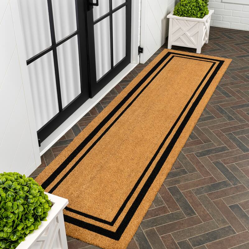 JONATHAN Y Classic Natural Coir Indoor/Outdoor Mat