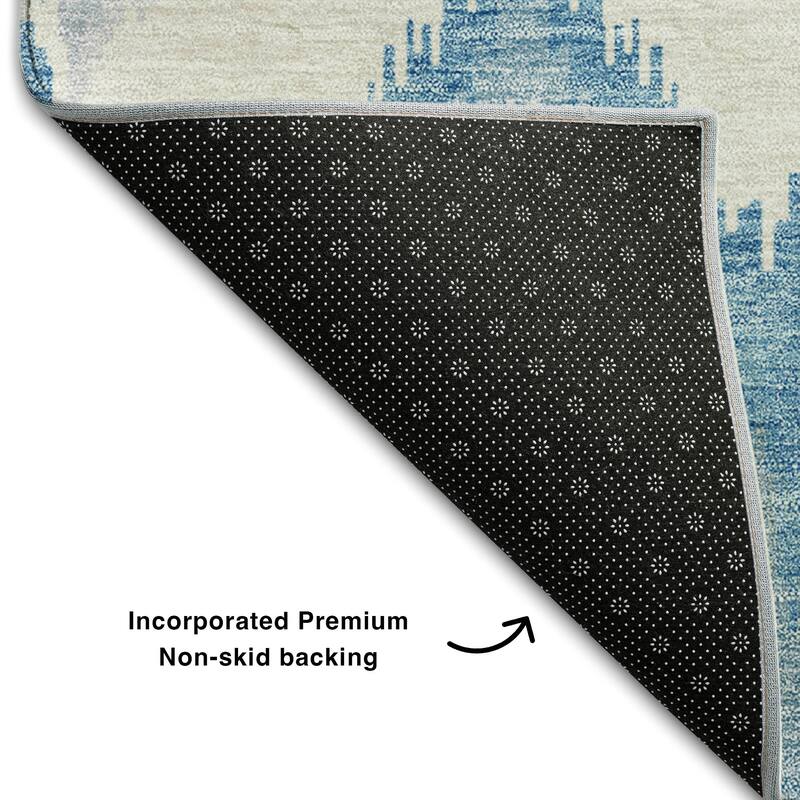 Premium Washable Super Soft Modern Ikat Mayfield Rug