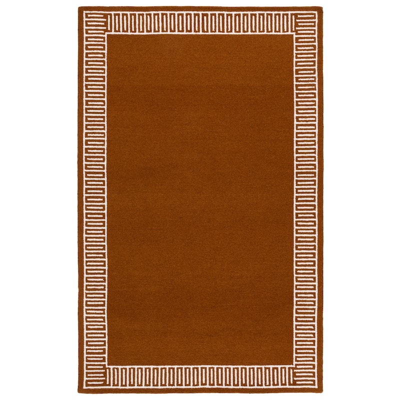 SAFAVIEH Handmade Metro Aneta Wool Rug - 4' x 6' - Rust/Ivory