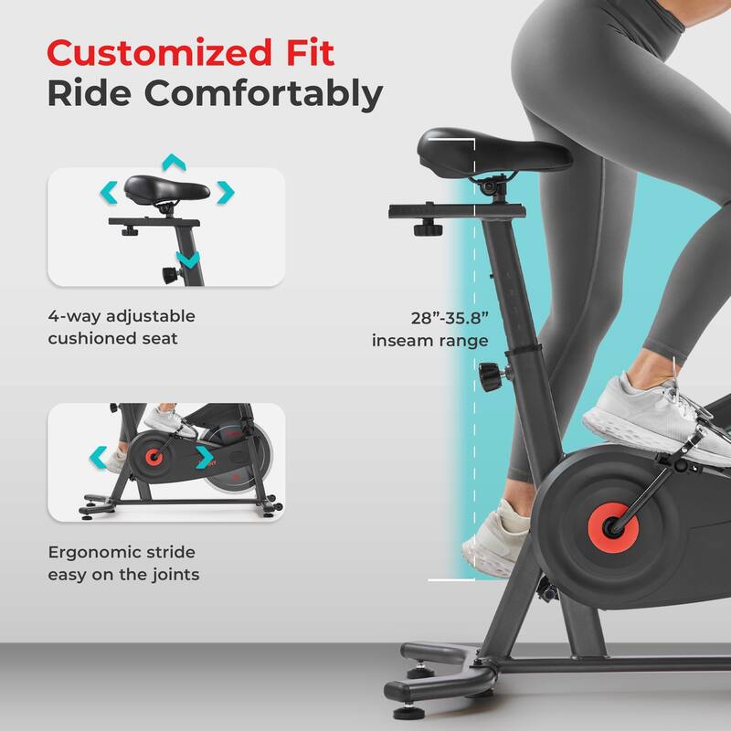 Sunny Health & Fitness ACTIVE 100 Smart Magnetic Cycling Exercise Bike - SF-B124066