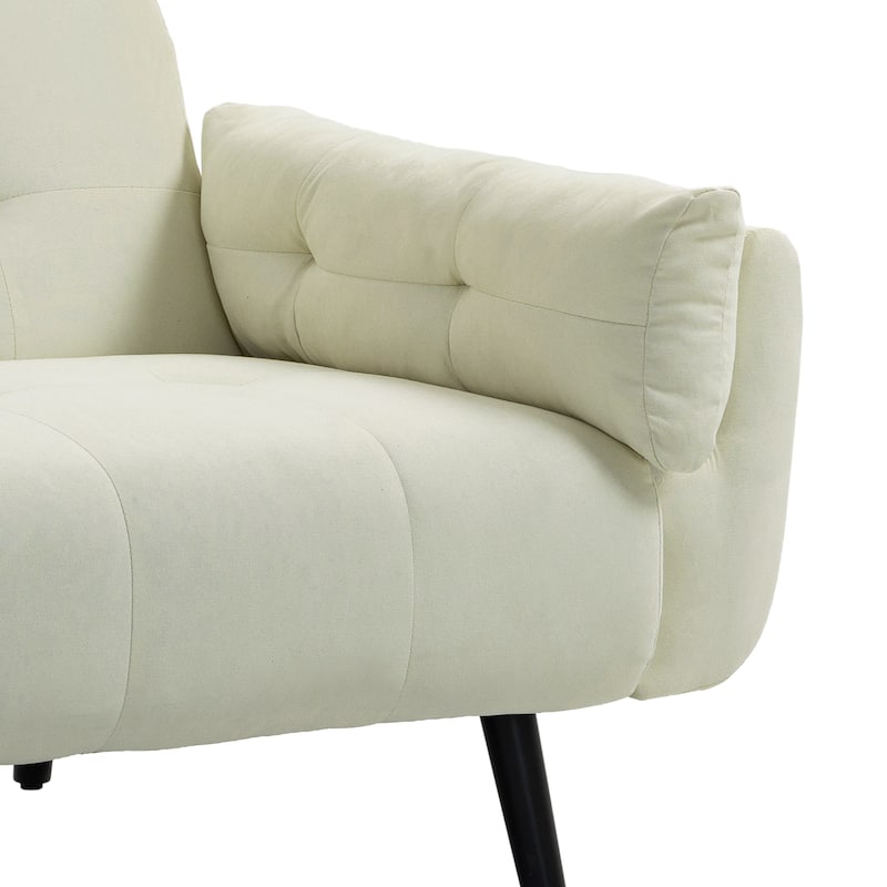 2Set Adjustable Backrest Convertible Futon Sleeper Couch