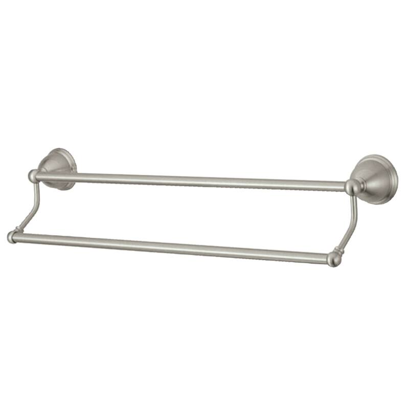 Kingston Brass Restoration 24-Inch Dual Towel Bar - Brushed Nickel