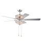 preview thumbnail 4 of 8, Warehouse of Tiffany Catalina Chrome 5-blade 52-inch Crystal Ceiling Fan