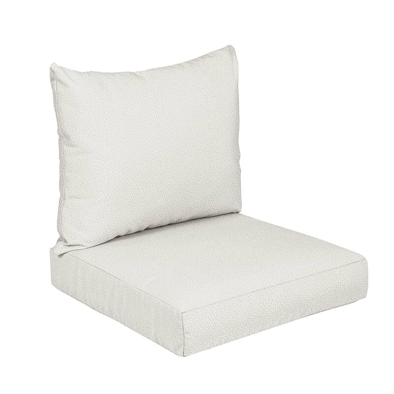 Sorra Home Outdoor Valdese Boucle Deep Seating Pillow and Cushion Set