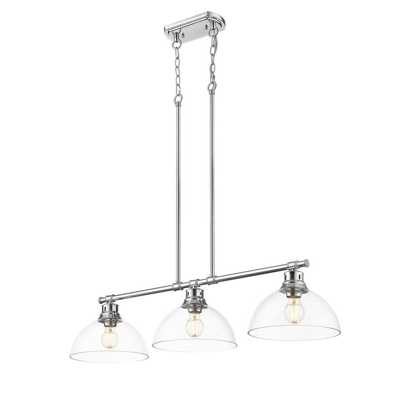 Golden Lighting 3602-3LP CH Duncan 3 Light 40" Wide Linear Pendant