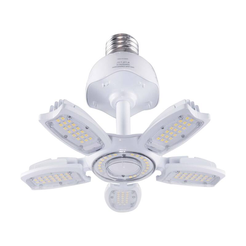 40 Watt LED HID Replacement 2700K Mogul Extended Base Adjustable Beam Angle 100-277 Volts - Clear