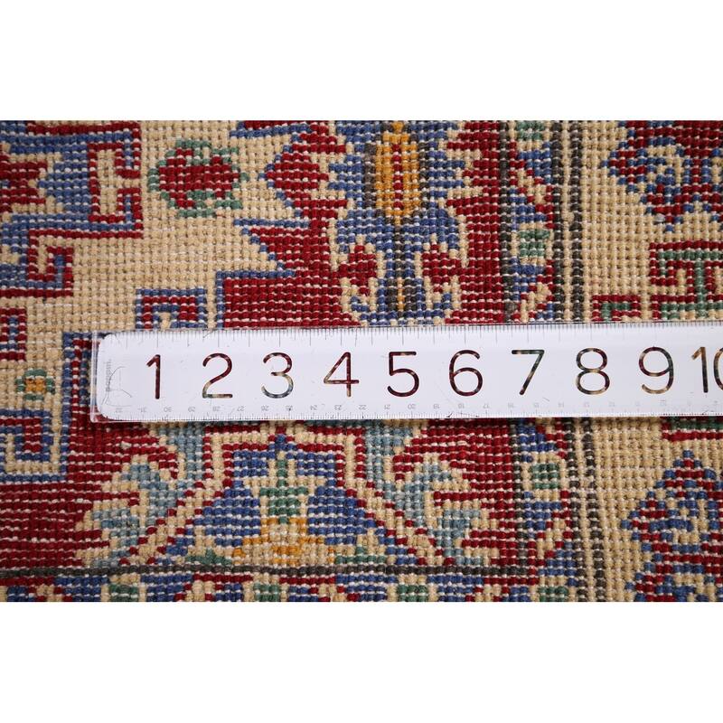 Red Kazak Oriental Foyer Rug Handmade Foyer Wool Carpet - 2'8" x 3'11"