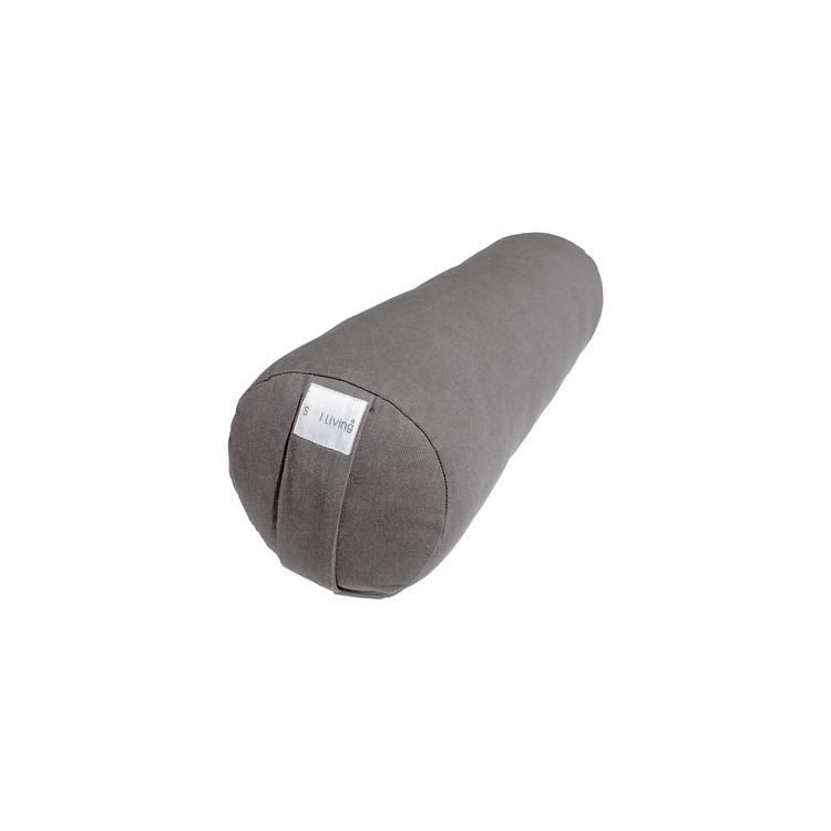 Sol Living Cylindrical Yoga Bolster Meditation Cushion - Cotton - 26" x 8" x 8"