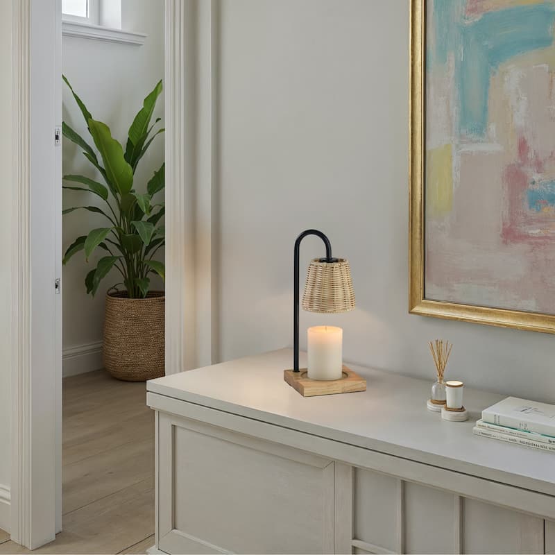 Ridgley Candlewarmer Lamp with Timer - Dimmable Wax Melt Heater, 3 Lighting Modes & Auto Shutoff