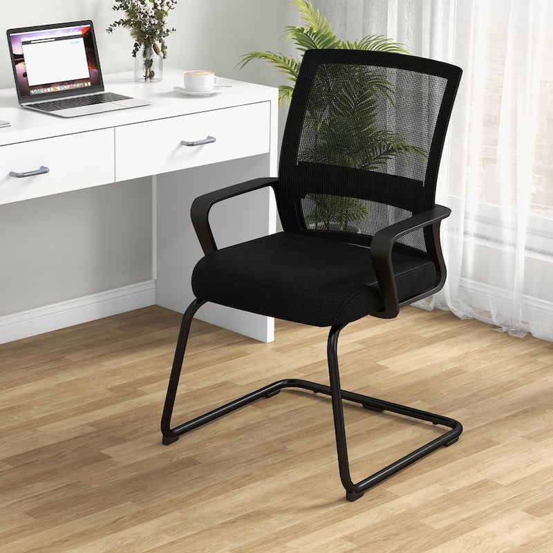 Gymax Office Guest Chair Set of 10 Conference Reception Chair w/