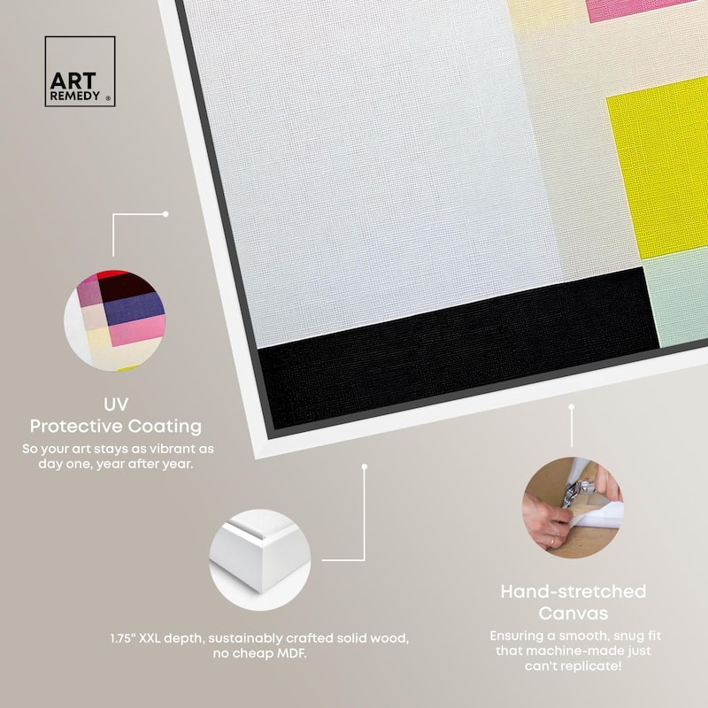 Quadratic Composition Canvas by Art Remedy