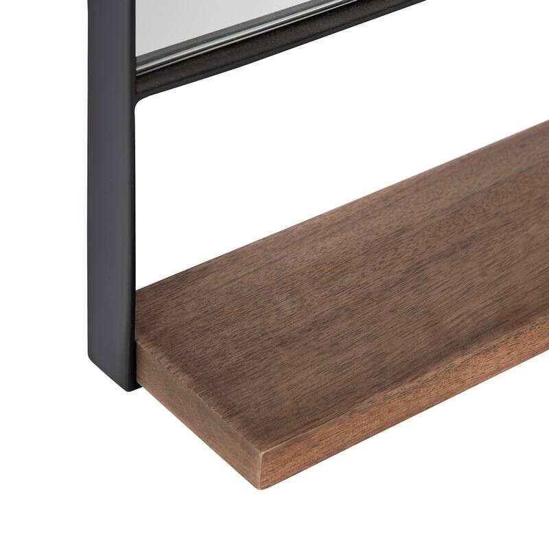 Kate and Laurel Chadwin Wall Mirror with Shelf