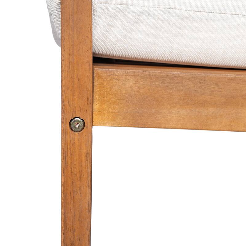 Christopher Knight Home - Outdoor Acacia Wood Lounge Chair with Cushions