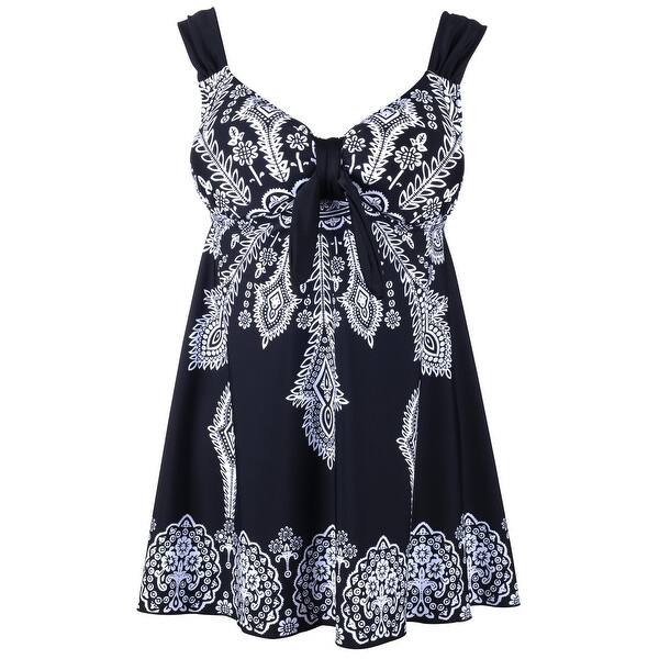 Shop Women S Plus Size Swimsuit Retro Print Two Piece Pin Up