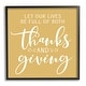 preview thumbnail 1 of 29, Stupell Uplifting Thanksgiving Calligraphy Phrase Warm Yellow Design Framed Wall Art, Design by Lettered and Lined 12 x 12 - Black