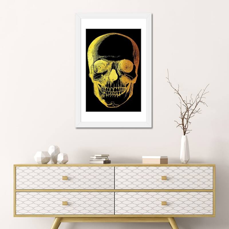 iCanvas "Skull Front" by Gab Fernando