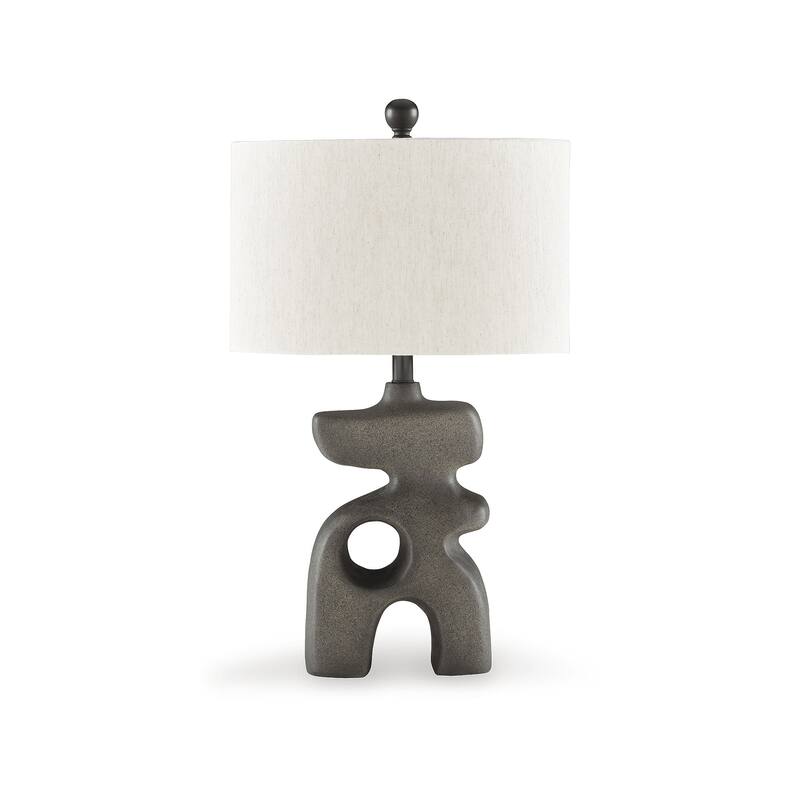 Signature Design by Ashley Danacy Distressed Black Table Lamp - 16" W x 10.13" D x 26.63" H