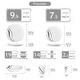 preview thumbnail 57 of 65, VEWEET 20-Piece White Porcelain Dinnerware Set (Service for 4)