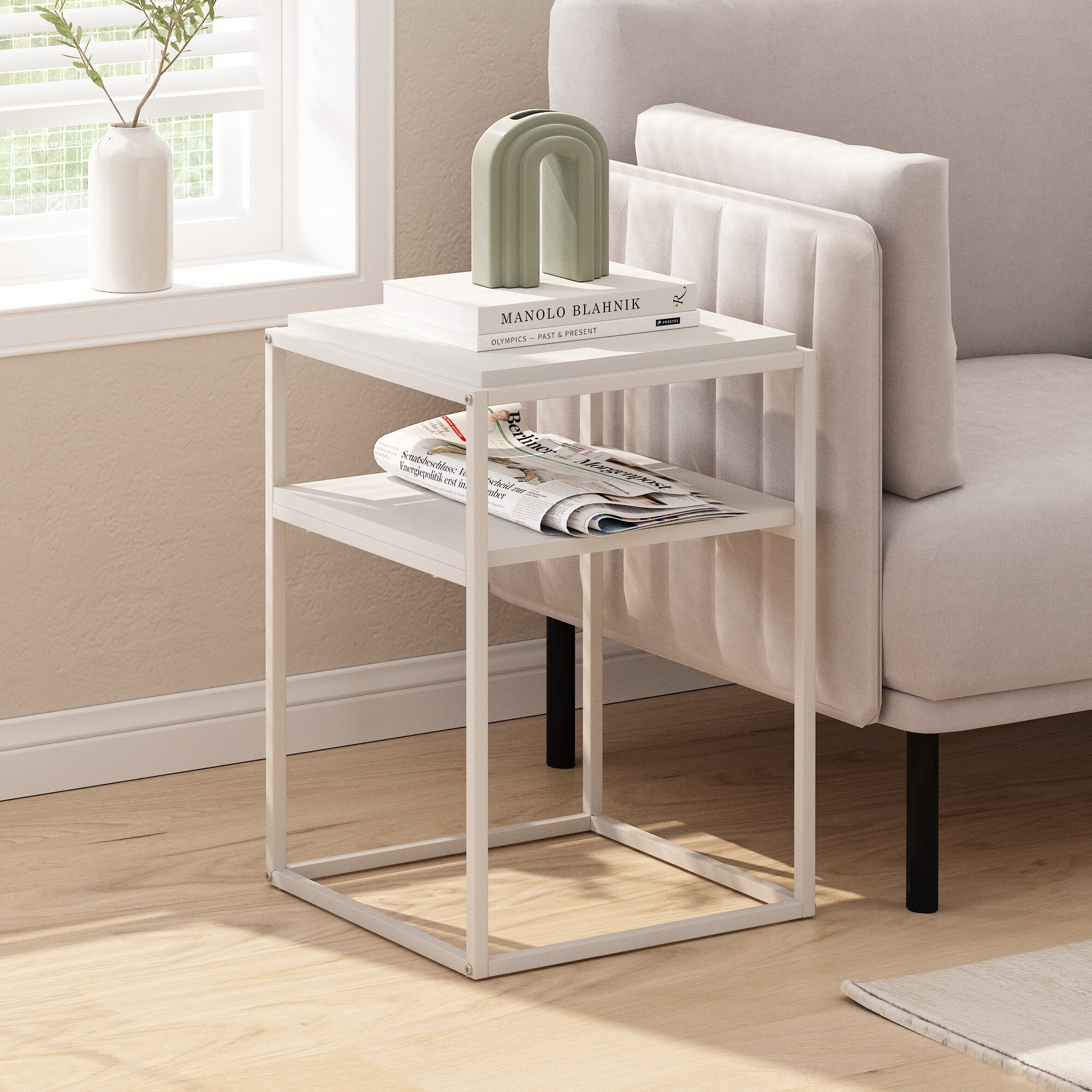 Furinno Moretti Stapelbares Regal – 1-stufig, In Columbia-Walnuss, Modern & Platzsparend
