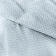 preview thumbnail 16 of 42, Becky Cameron Oversized 3-piece Printed Duvet Cover Set Puffed Chevron - Light Blue - Full - Queen