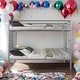 preview thumbnail 1 of 13, Durable Metal Twin Over Twin Bunk Bed with Anti-Noise Design,Kids Bed Design Silver