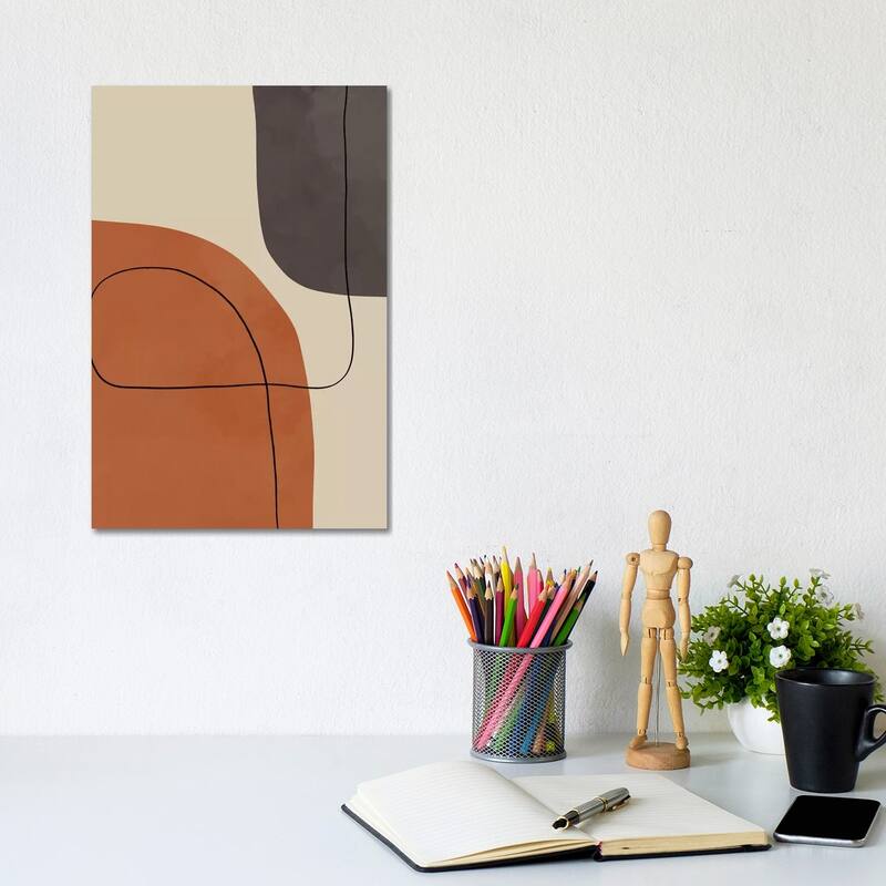 iCanvas "Modern Abstract Shapes #1" by Alisa Galitsyna Canvas Print - 12x8x0.75