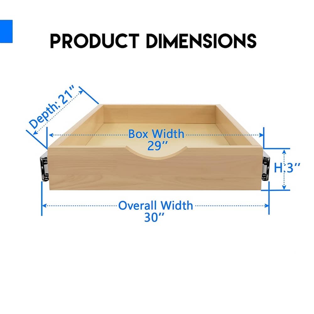 Fully Assembled Soft Close Slide Out Cabinet Drawer for Kitchen