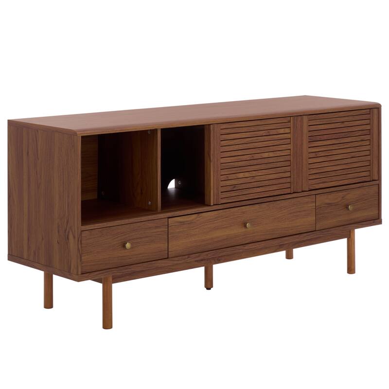 SAFAVIEH Home Adrin 3 Drawer Sideboard - 63"W x 17"D x 29"H