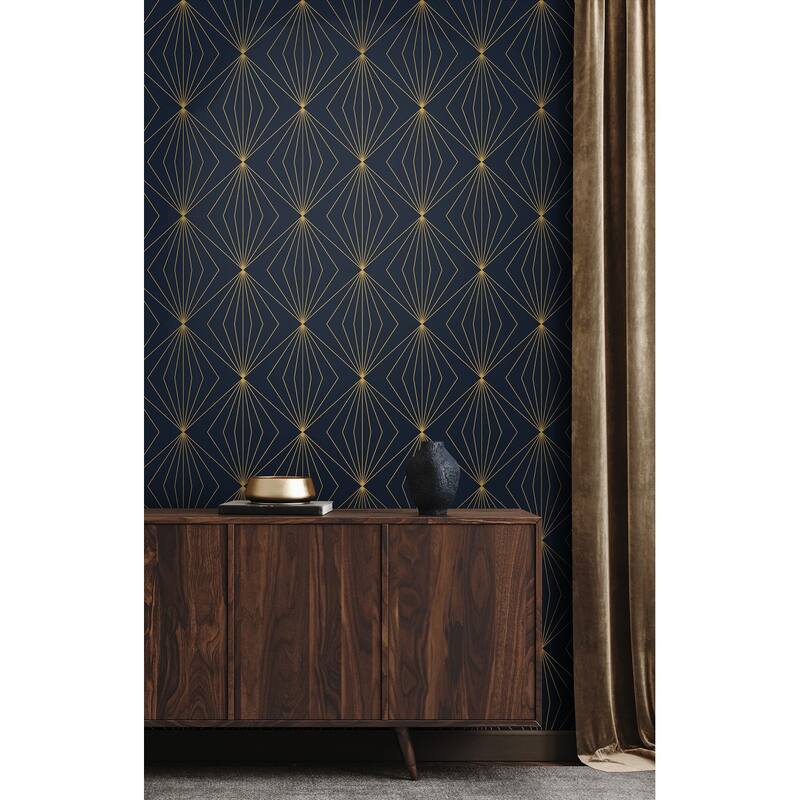 Seabrook Designs Diamond Vector Non-Woven Unpasted Wallpaper