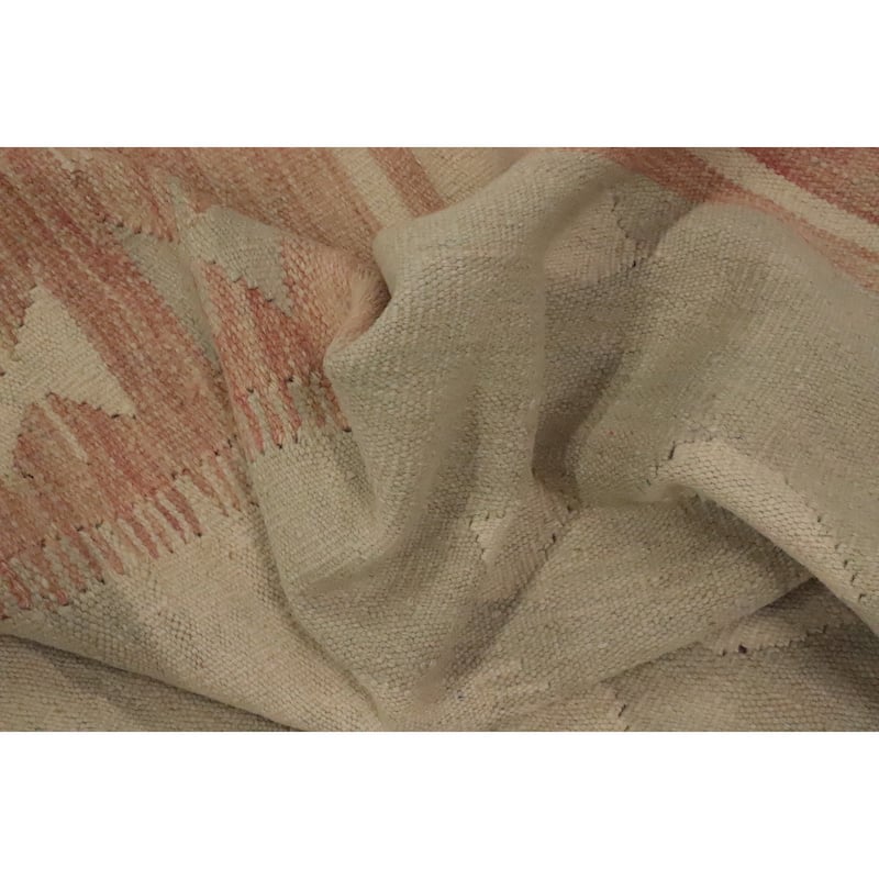 Hand Woven Oriental 100% Wool Carpet Southwestern Tribal Greys & Charcoal Kilim Area Rug - 9' 9'' X 8' 4''