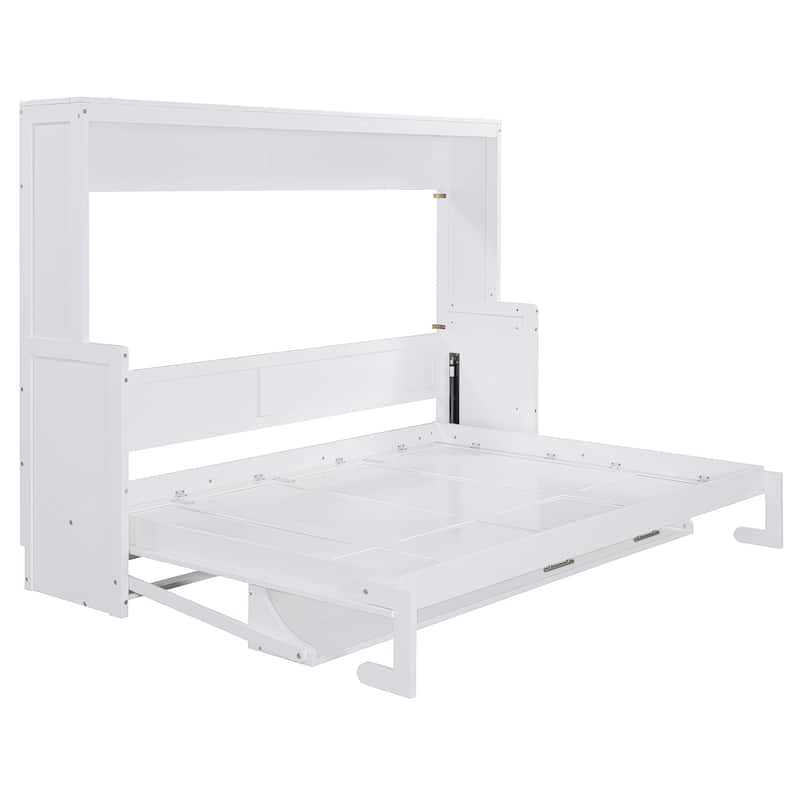 Murphy Bed with Hydraulic Lift & Desk Design