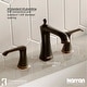 preview thumbnail 20 of 29, Karran Woodburn Widespread Three-Hole 2-Handle Bathroom Faucet with Matching Pop-Up Drain