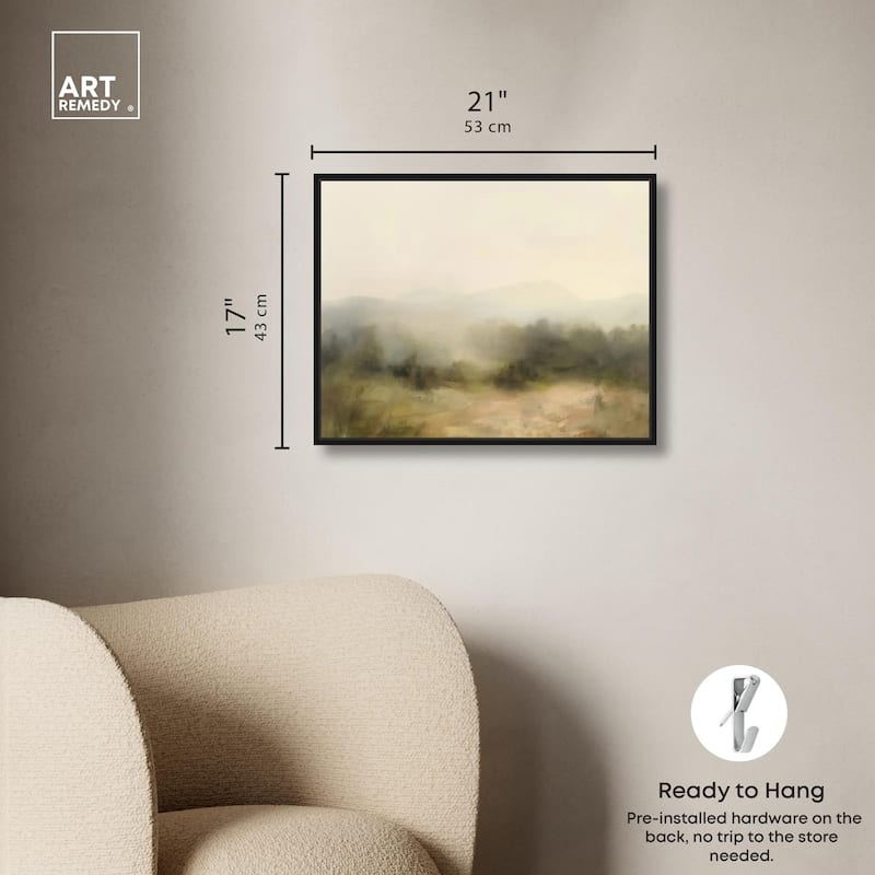 Haze Horizon Canvas by Art Remedy