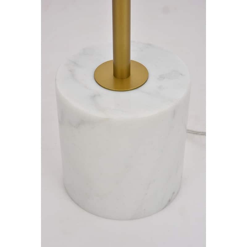 2-Light Floor Lamp with Frosted White Glass