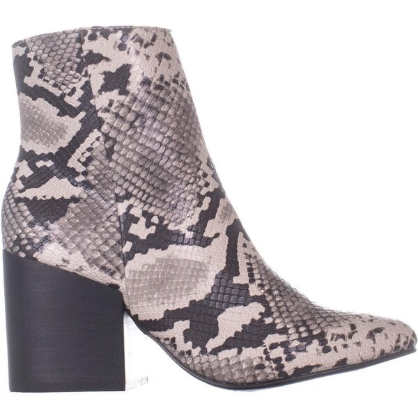 madden girl aaden block heel booties snake